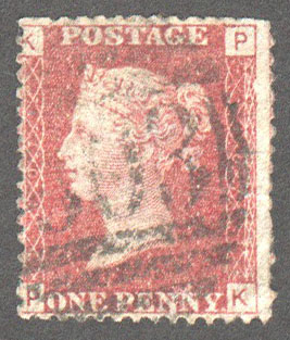 Great Britain Scott 33 Used Plate 107 - PK - Click Image to Close